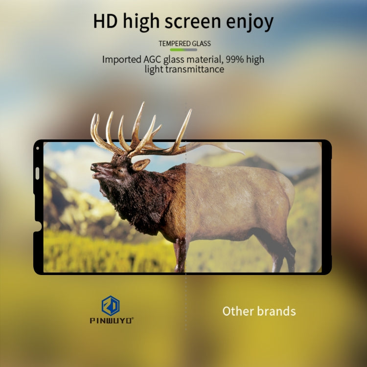 For Sony Xperia 10 IV PINWUYO 9H 2.5D Full Screen Tempered Glass Film(Black)