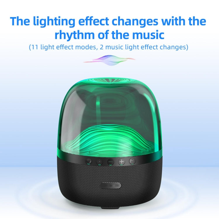 NBY 6680 Colorful Light 6D Stereo Wireless Bluetooth Speaker(Black) - free shipping - PMC Jewellery - Order now!