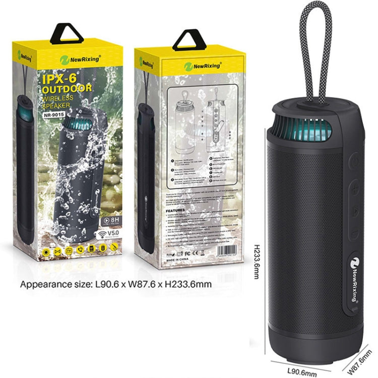 NewRixing NR9015 14W Portable IPX6 Waterproof TWS Stereo Bluetooth Speaker(Green) - free shipping - PMC TechLife - Order now!