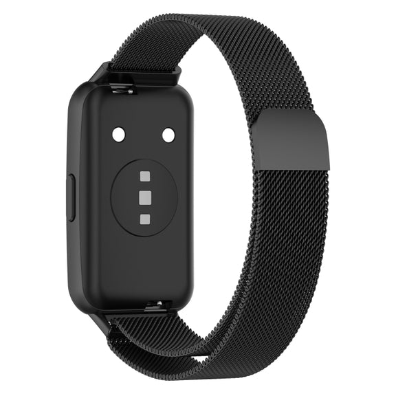 For Huawei Band 7 Milan Magnetic Watch Band(Black)