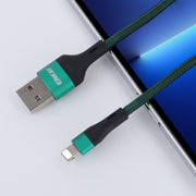 ENKAY ENK-CB118 1m USB 3.0 to 8 Pin 3A Fast Charging Sync Data Cable(Green)