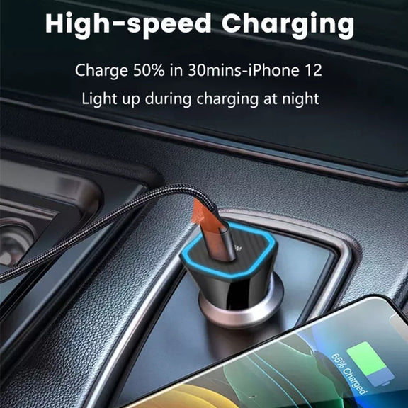 TE-P2 PD 20W Type-C Interface Car Charger(White)