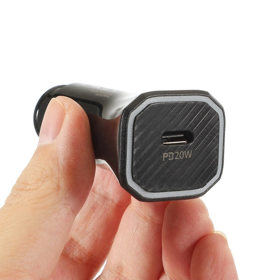 TE-P2 PD 20W Type-C Interface Car Charger(Black)