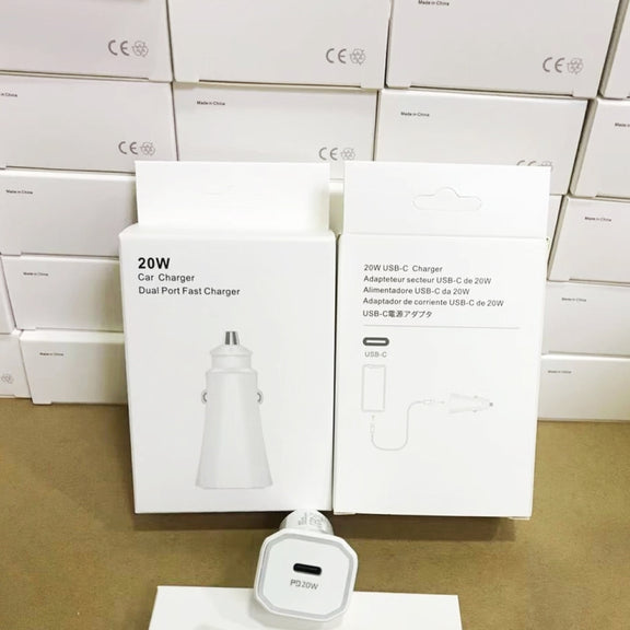 TE-P2 PD 20W Type-C Interface Car Charger(White)