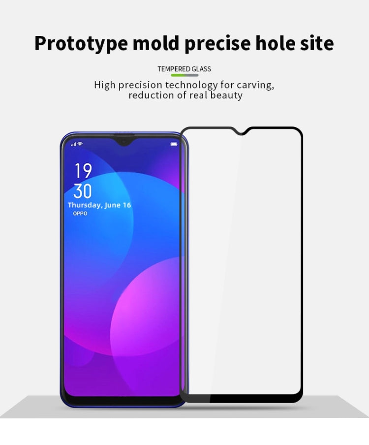 For OPPO A77 5G PINWUYO 9H 2.5D Full Screen Tempered Glass Film(Black)