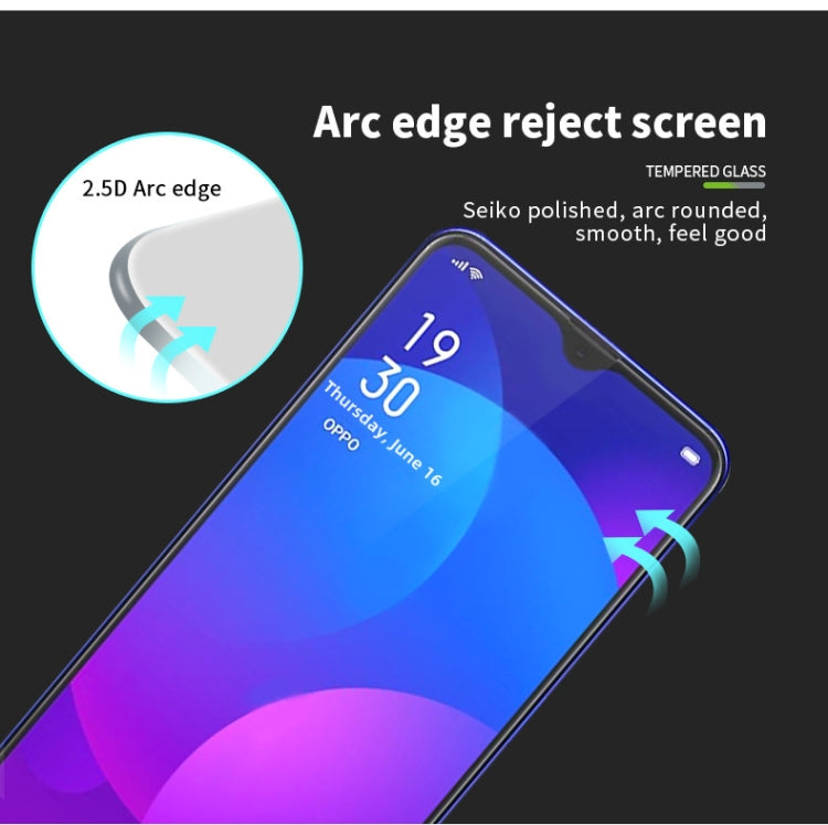 For OPPO A77 5G PINWUYO 9H 2.5D Full Screen Tempered Glass Film(Black)