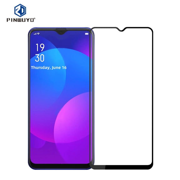 For OPPO A77 5G PINWUYO 9H 2.5D Full Screen Tempered Glass Film(Black)