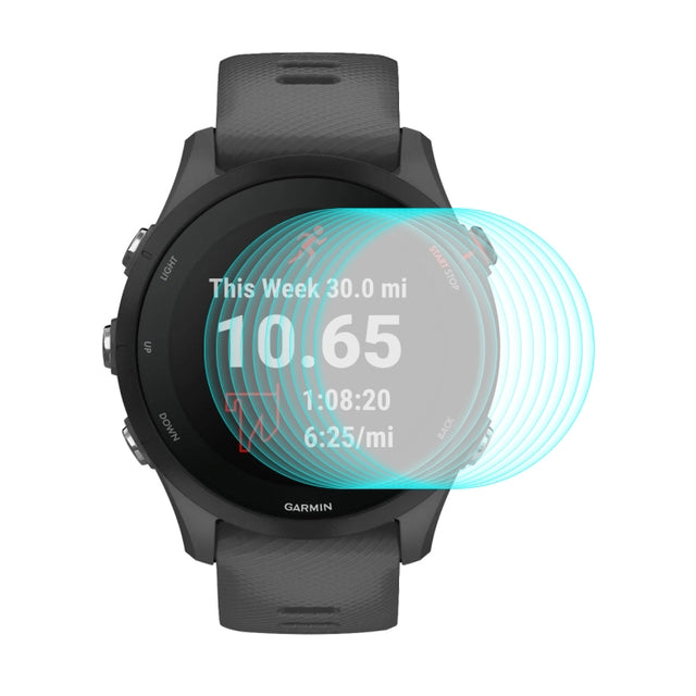 10 PCS Compatible with Garmin Compatible witherunner 255 ENKAY 0.2mm 9H Tempered Glass Screen Protector Watch Film