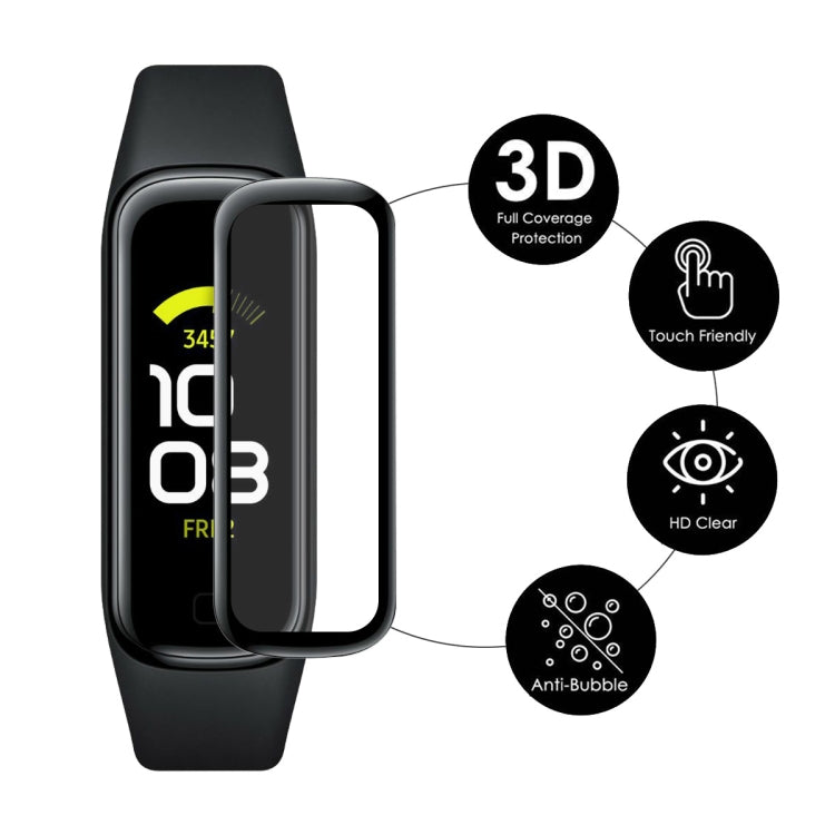 2 PCS For Samsung Galaxy Fit 2 ENKAY Hat-Prince 3D Full Coverage Soft PC Edge + PMMA HD Screen Protector Film