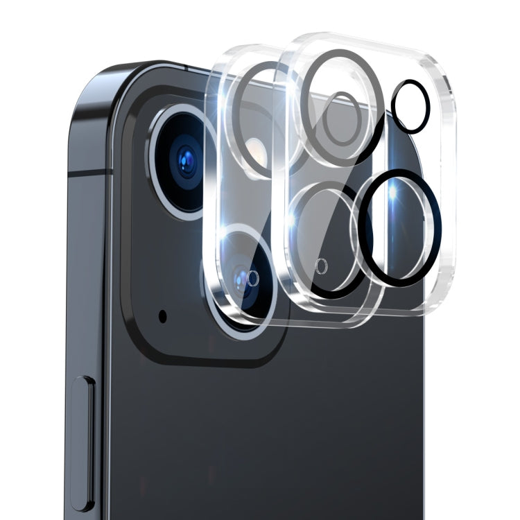 For iPhone 13 / 13 Pro 2pcs ENKAY Hat-Prince 9H Rear Camera Lens Tempered Glass Film - iPhone 13 Tempered Glass by ENKAY | Online Shopping South Africa | PMC TechLife | Buy Now Pay Later Mobicred