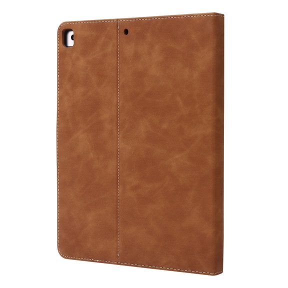 Calf Texture Horizontal Flip Leather Tablet Case For iPad Air 3 10.5 / Pro 10.5(Brown)