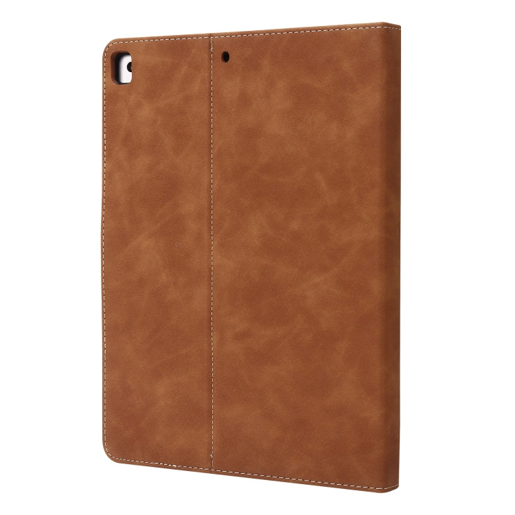 Calf Texture Horizontal Flip Leather Tablet Case For iPad Air 3 10.5 / Pro 10.5(Brown)