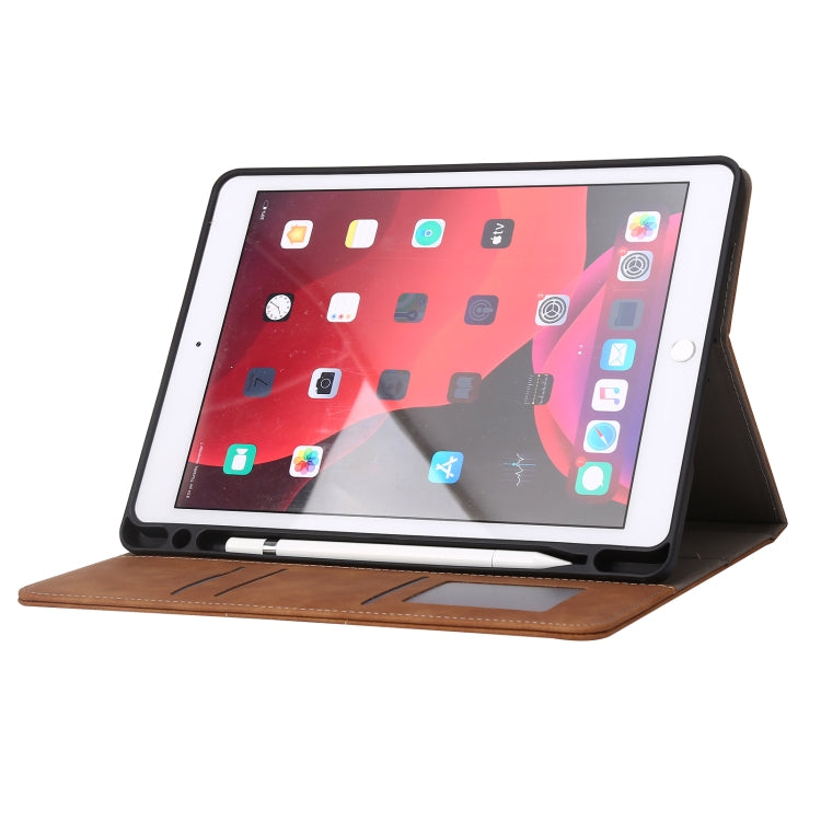 Calf Texture Horizontal Flip Leather Tablet Case For iPad Air 3 10.5 / Pro 10.5(Brown)