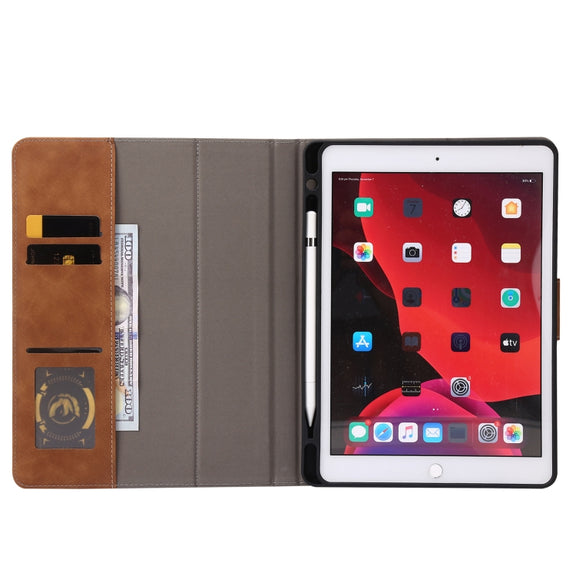 Calf Texture Horizontal Flip Leather Tablet Case For iPad Air 3 10.5 / Pro 10.5(Brown)