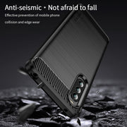 For Sony Xperia 10 IV MOFI Gentleness Series Brushed Texture Carbon Fiber Soft TPU Case(Red)