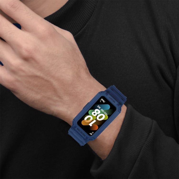 For Huawei Band 6 / 7 / Honor Band 6 JSM Integrated TPU Adjustable Elastic Watch Band (Translucent)