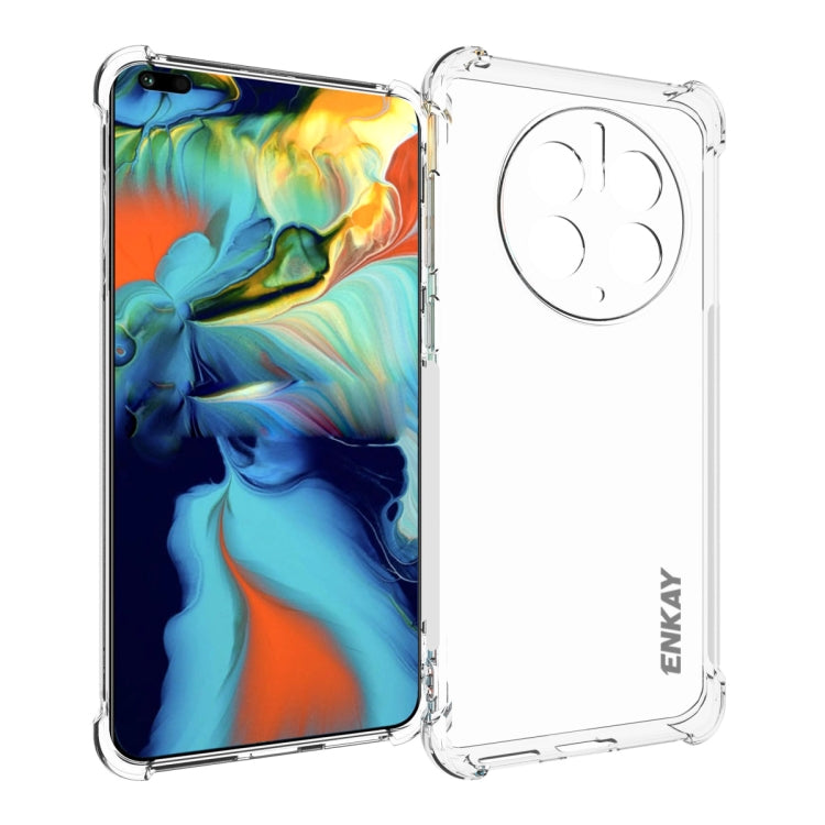 For Huawei Mate 50 Pro 4G ENKAY Transparent TPU Shockproof Phone Case - Huawei Cases by ENKAY | Online Shopping South Africa | PMC TechLife | Buy Now Pay Later Mobicred