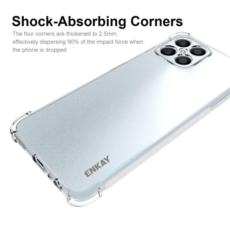 For Honor X8 ENKAY Transparent TPU Shockproof Phone Case - Honor Cases by ENKAY | Online Shopping South Africa | PMC TechLife | Buy Now Pay Later Mobicred