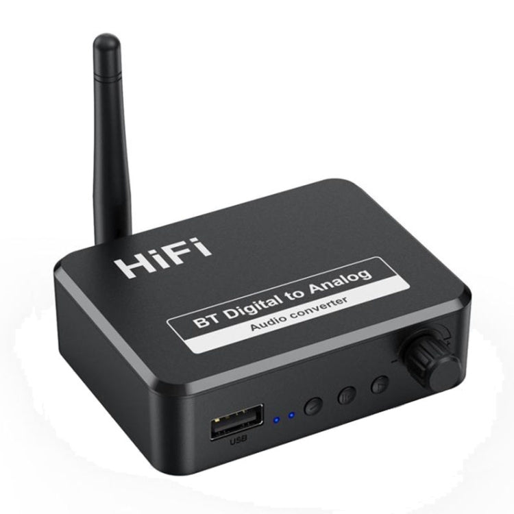 B35S Bluetooth 5.2 Music Receiver Digital to Analog Converter Supports U-disk Fiber Coaxial - Audio Receiver Transmitter by PMC TechLife | Online Shopping South Africa | PMC TechLife