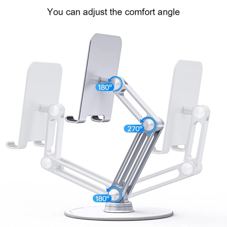 BONERUY L08 Tablet Phone Riser Bracket Foldable Long Arm Pad Mobile Holder Rack - free shipping - PMC Jewellery - Order now!