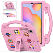 For Samsung Galaxy Tab S6 Lite 10.4 2020/2022 Handle Kickstand Children EVA Shockproof Tablet Case(Pink)