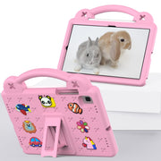 For Samsung Galaxy Tab S6 Lite 10.4 2020/2022 Handle Kickstand Children EVA Shockproof Tablet Case(Pink)