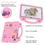 For Samsung Galaxy Tab S6 Lite 10.4 2020/2022 Handle Kickstand Children EVA Shockproof Tablet Case(Pink)