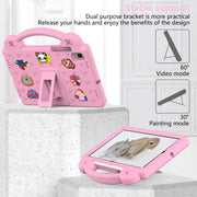 For Samsung Galaxy Tab S6 Lite 10.4 2020/2022 Handle Kickstand Children EVA Shockproof Tablet Case(Pink)