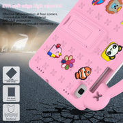 For Samsung Galaxy Tab S6 Lite 10.4 2020/2022 Handle Kickstand Children EVA Shockproof Tablet Case(Pink)