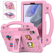 For Samsung Galaxy Tab A7 Lite 8.7 2021 T220/T225 Handle Kickstand Children EVA Shockproof Tablet Case(Pink)