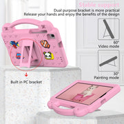 For Samsung Galaxy Tab A7 Lite 8.7 2021 T220/T225 Handle Kickstand Children EVA Shockproof Tablet Case(Pink)