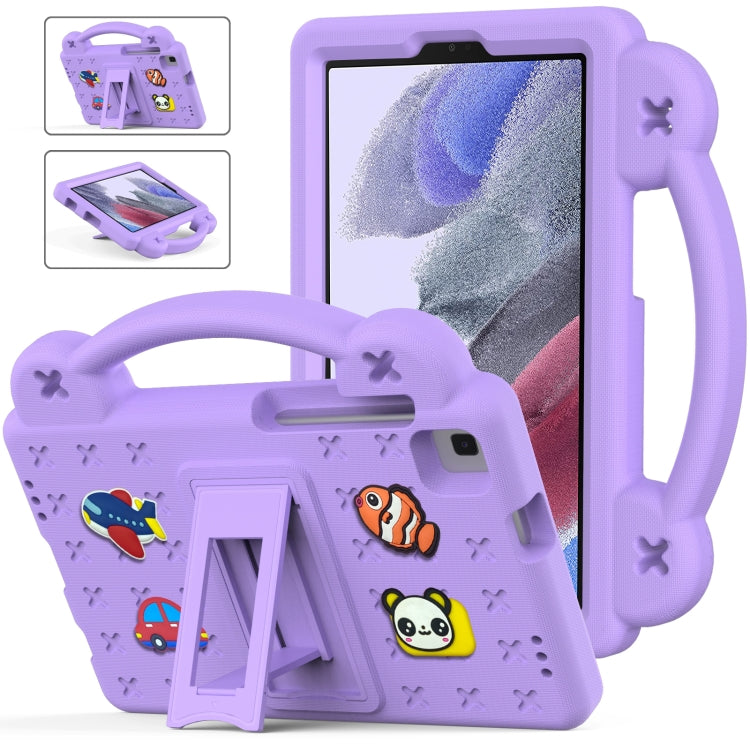 For Samsung Galaxy Tab A7 Lite 8.7 2021 T220/T225 Handle Kickstand Children EVA Shockproof Tablet Case(Lighte Purple) - free shipping - PMC Jewellery - Order now!