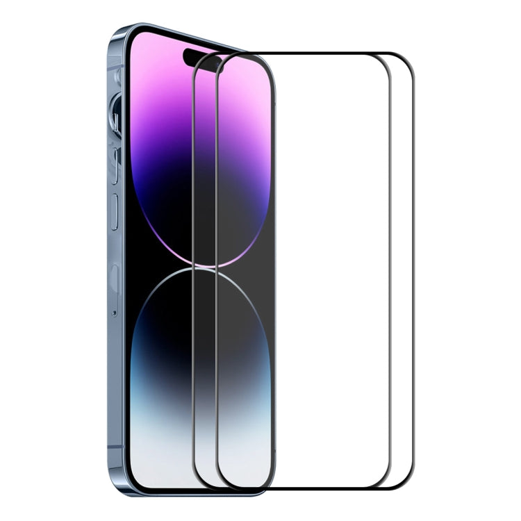 For iPhone 14 Pro 2pcs ENKAY 6D Full Glue Tempered Glass Full Film - free shipping - PMC TechLife - Order now!