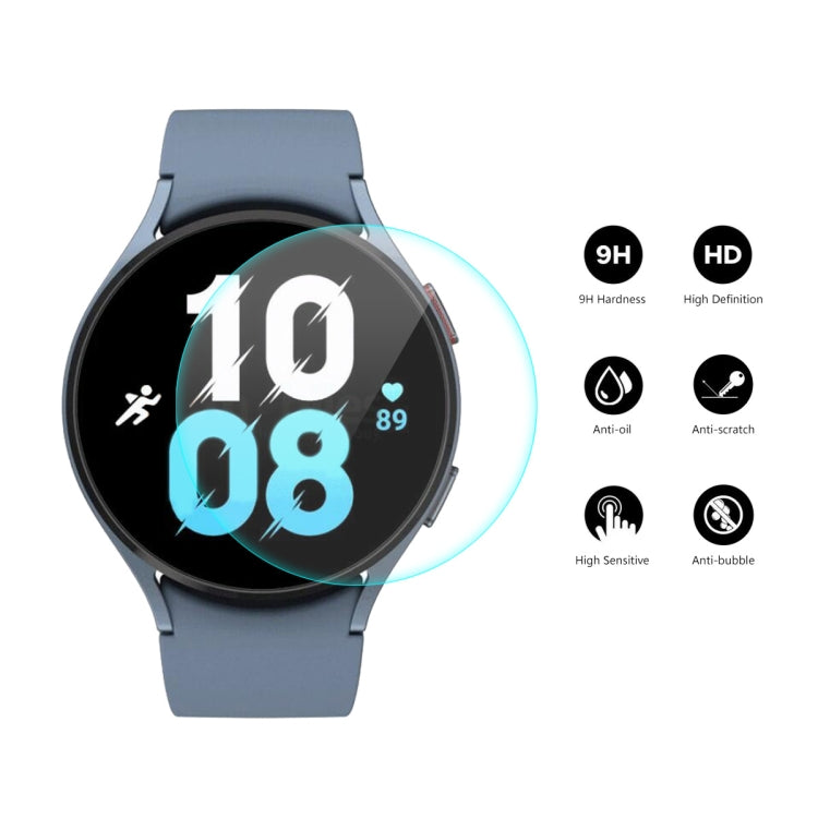 2 PCS For Samsung Galaxy Watch5 44mm ENKAY 0.2mm 9H Tempered Glass Screen Protector Watch Film