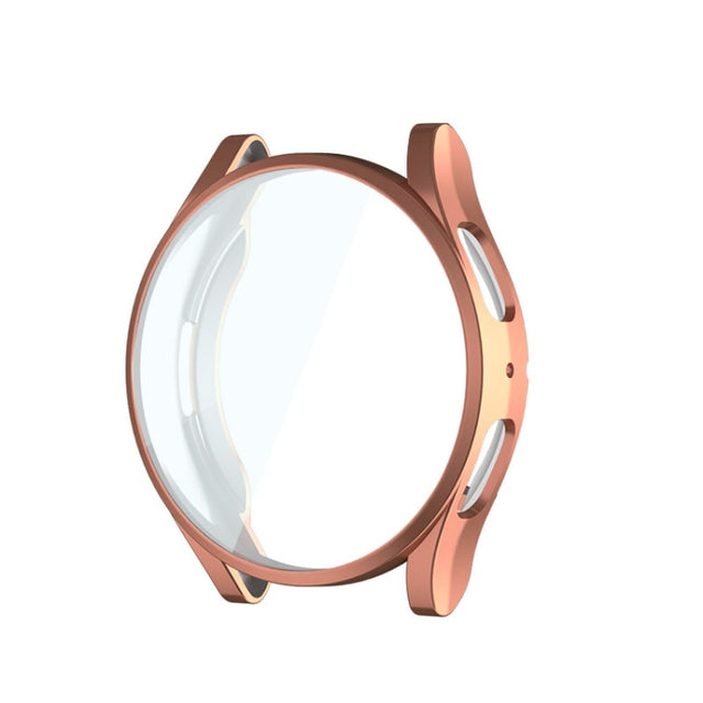 For Samsung Galaxy Watch5 44mm ENKAY Hat-Prince Full Coverage Electroplated Soft TPU Case(Rose Gold) - Watch Cases by ENKAY