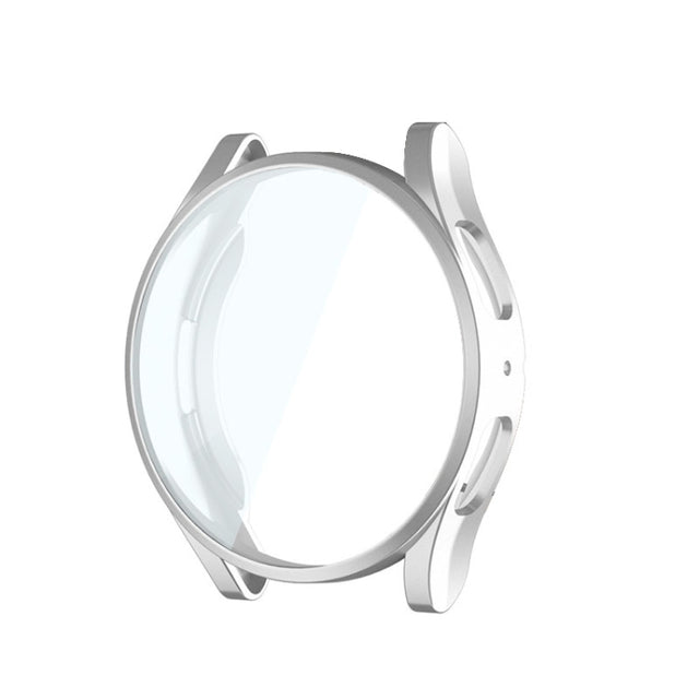 For Samsung Galaxy Watch5 44mm ENKAY Hat-Prince Full Coverage Electroplated Soft TPU Case(Silver) - Watch Cases by ENKAY