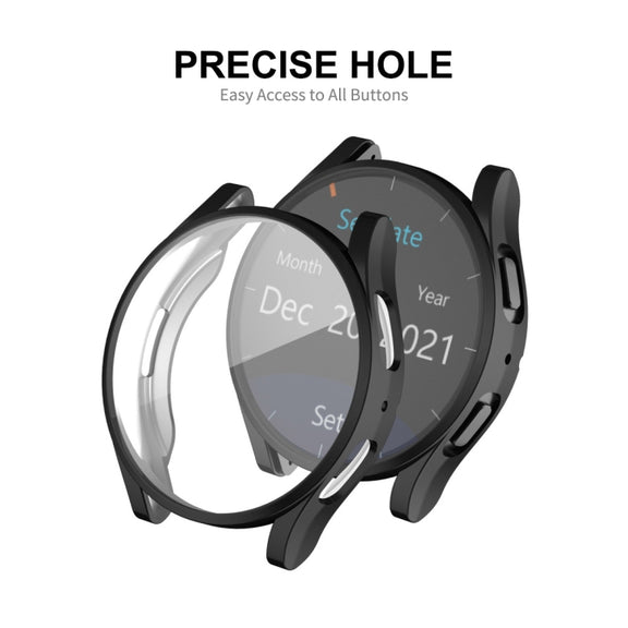 For Samsung Galaxy Watch5 44mm ENKAY Hat-Prince Full Coverage Electroplated Soft TPU Case(Rose Gold) - Watch Cases by ENKAY