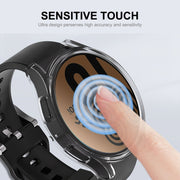 For Samsung Galaxy Watch5 44mm ENKAY Hat-Prince Full Coverage Electroplated Soft TPU Case(Silver) - Watch Cases by ENKAY