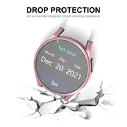 For Samsung Galaxy Watch5 44mm ENKAY Hat-Prince Full Coverage Electroplated Soft TPU Case(Rose Gold) - Watch Cases by ENKAY