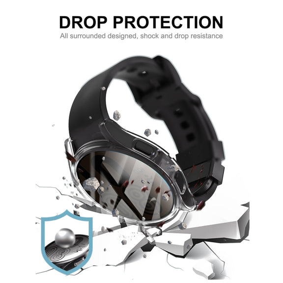 For Samsung Galaxy Watch 5 40mm ENKAY Hat-Prince Full Coverage Transparent Soft TPU Case - Watch Cases by ENKAY
