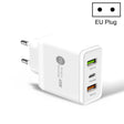 45W PD3.0 + 2 x QC3.0 USB Multi Port Quick Charger, EU Plug(White) - USB Charger by PMC TechLife | Online Shopping South Africa | PMC TechLife | Buy Now Pay Later Mobicred