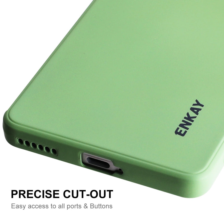 For Honor 70 ENKAY Liquid Silicone Shockproof Phone Case(Dark Green) - Huawei Cases by ENKAY | Online Shopping South Africa | PMC TechLife | Buy Now Pay Later Mobicred