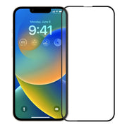 For iPhone 14 PINWUYO 9H 2.5D Full Screen Tempered Glass Film(Black)