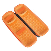 For JBL Flip 6 Portable Storage Box Case(Black Orange)