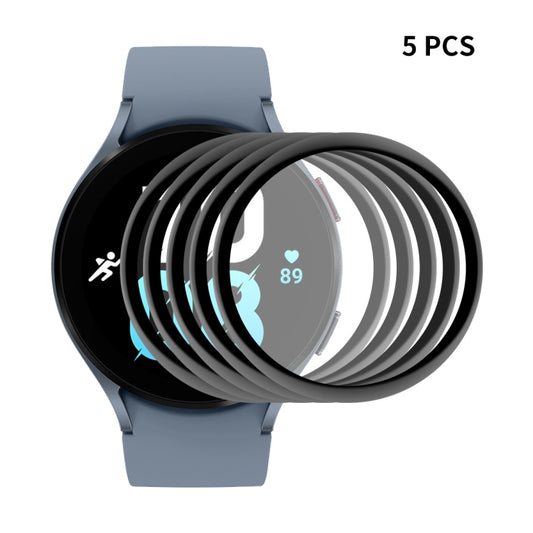 5 PCS For Samsung Galaxy Watch5 44mm ENKAY 3D Full Coverage PC + PMMA HD Screen Protector Film - Screen Protector by ENKAY | Online Shopping South Africa | PMC Jewellery | Buy Now Pay Later Mobicred