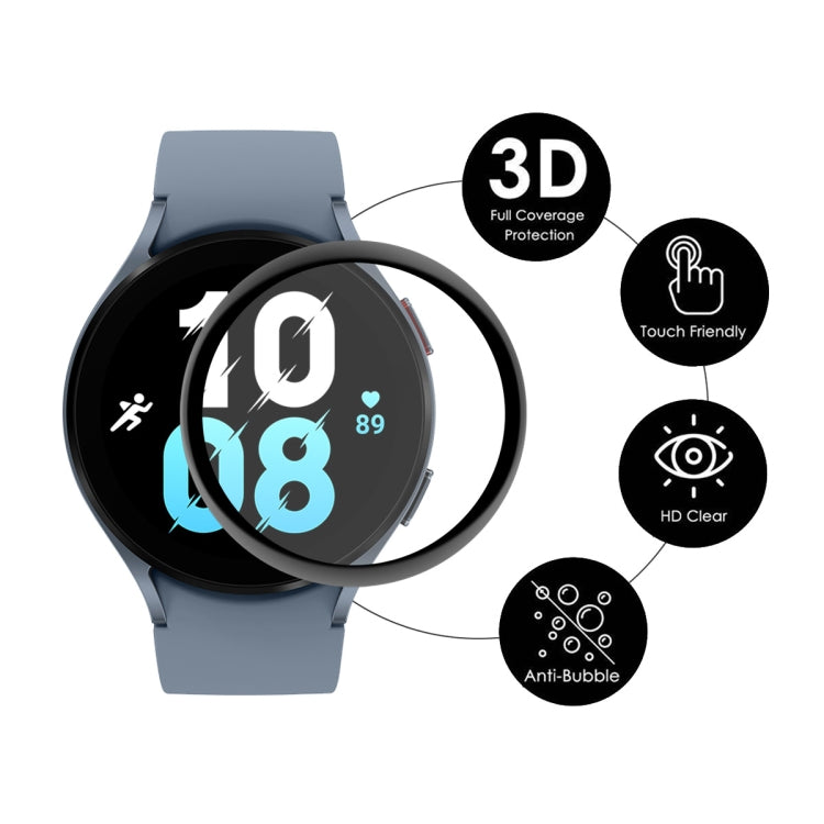 5 PCS For Samsung Galaxy Watch5 44mm ENKAY 3D Full Coverage PC + PMMA HD Screen Protector Film