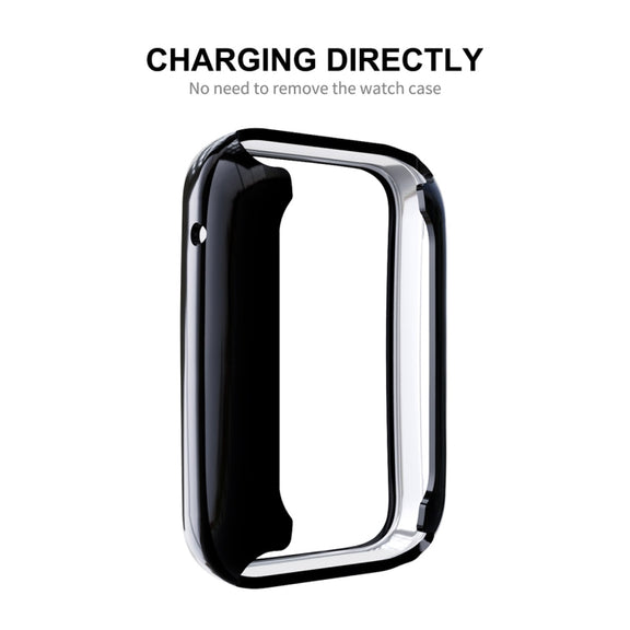 For Xiaomi Mi Band 7 Pro ENKAY Hat-Prince Full Coverage Electroplated TPU Screen Protection Case(Pink) - Watch Cases by ENKAY