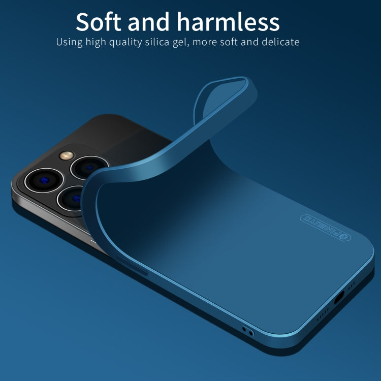 For iPhone 14 Pro PINWUYO Sense Series Liquid Silicone TPU Phone Case(Blue) - iPhone 14 Pro Cases by PINWUYO | Online Shopping South Africa | PMC TechLife | Buy Now Pay Later Mobicred