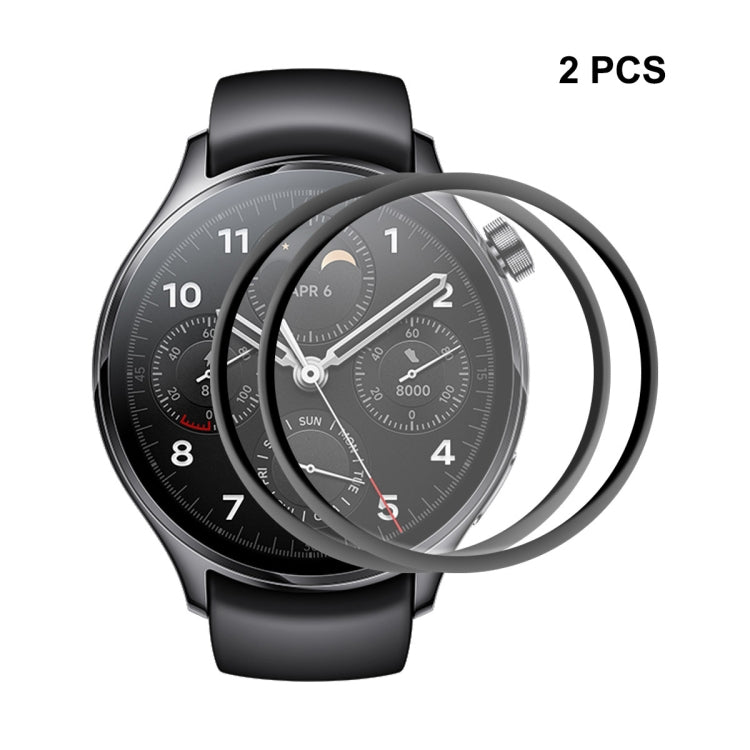 2 PCS For Xiaomi Watch S1 Pro ENKAY 3D Full Coverage Screen Protector Film - Screen Protector by ENKAY | Online Shopping South Africa | PMC TechLife | Buy Now Pay Later Mobicred