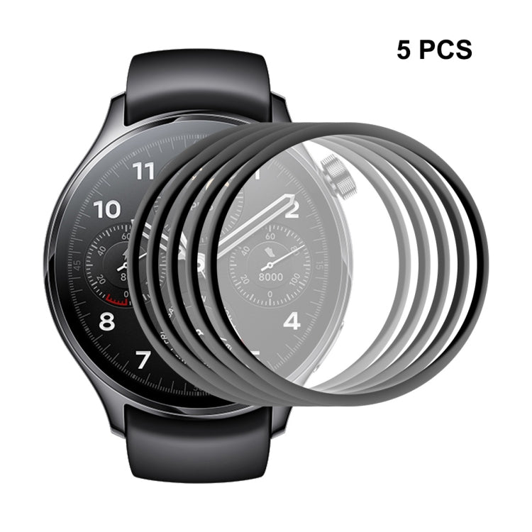 5 PCS For Xiaomi Watch S1 Pro ENKAY 3D Full Coverage Screen Protector Film - Screen Protector by ENKAY | Online Shopping South Africa | PMC TechLife | Buy Now Pay Later Mobicred